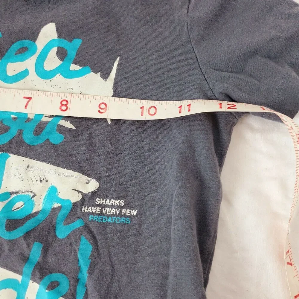 Oshkosh B'Gosh Boys Gray Shark‎ Print Shirt Toddler Size 3T